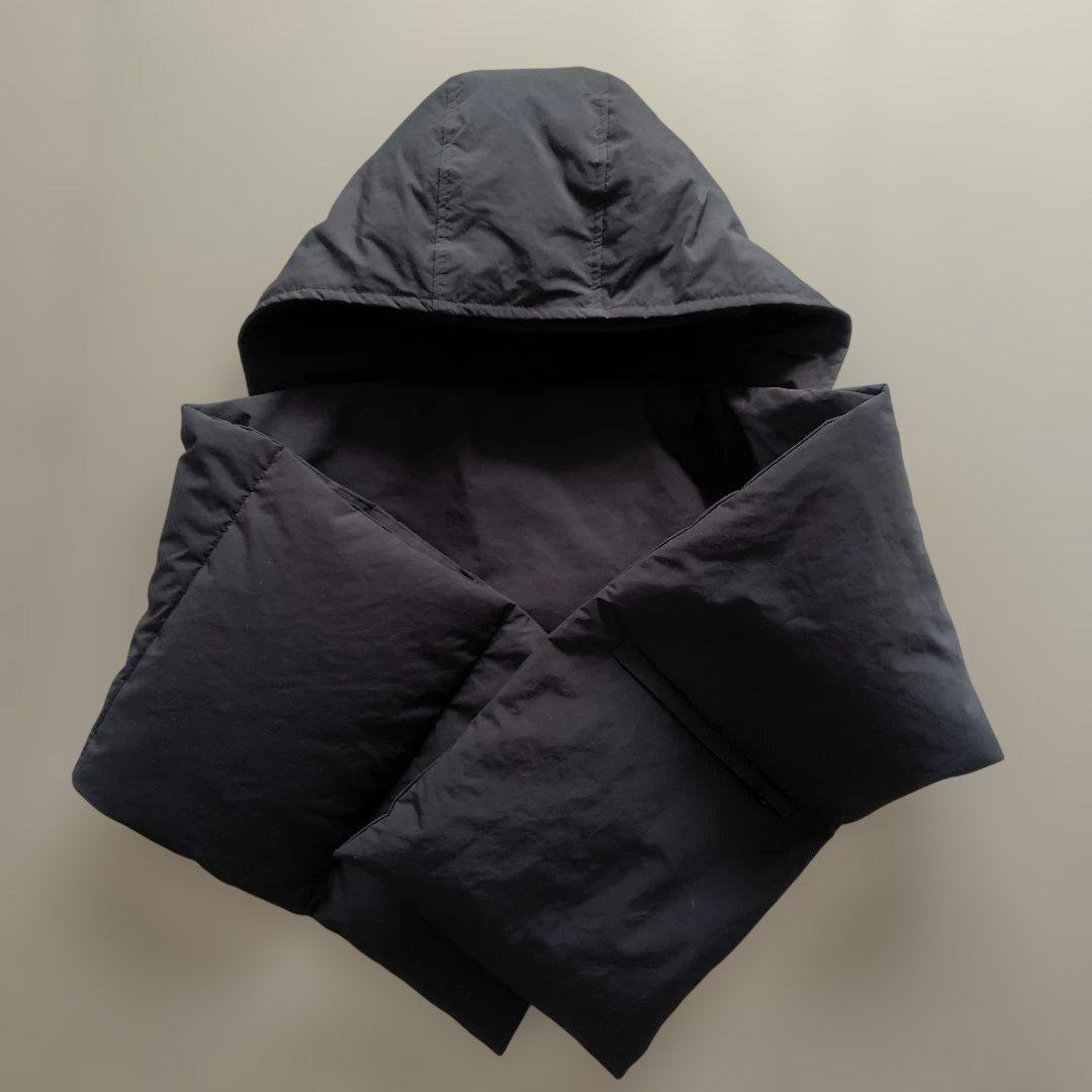 CALUX キャラクス PUFFER SCARF フード付きダウンストール - メルカリ