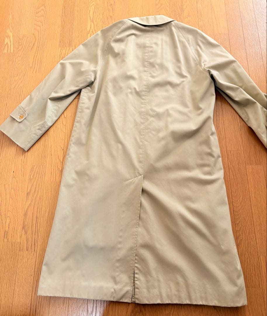 Aquascutum ベージュ ステンカラーコートメンズ　裏地付き　M