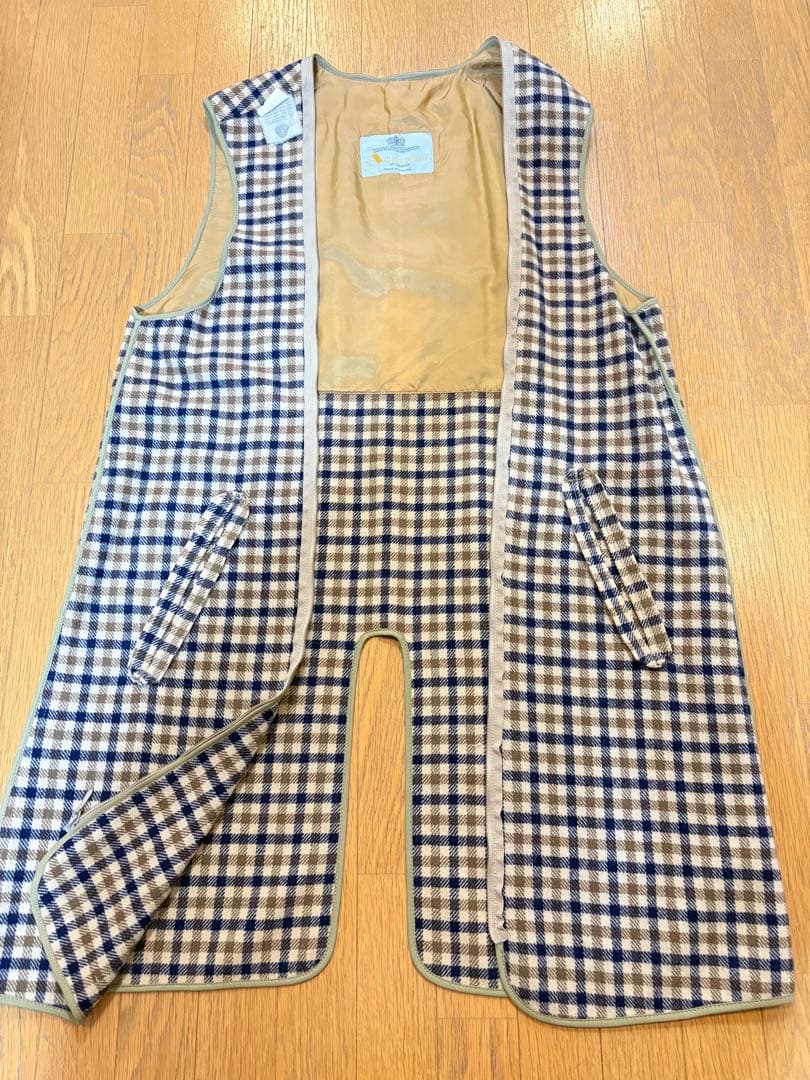 Aquascutum ベージュ ステンカラーコートメンズ　裏地付き　M