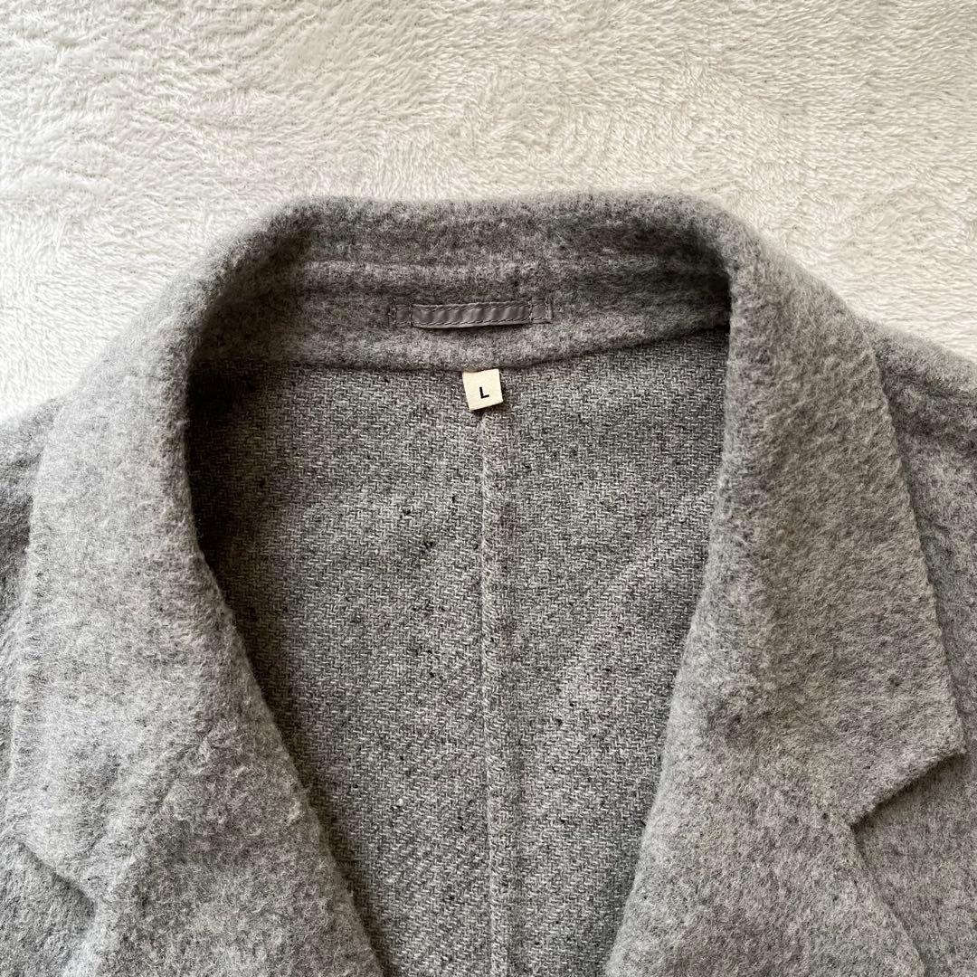 MUJI Labo カシミヤ混　チェスターコート グレー 24AW