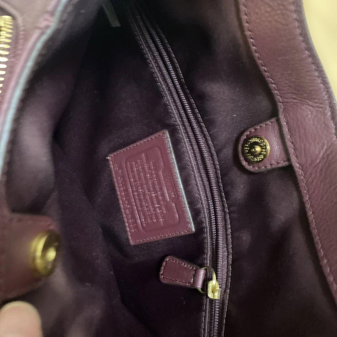 ☆極美品 ☆コーチ キャンベルレザー ホーボー ワインレッド レディース