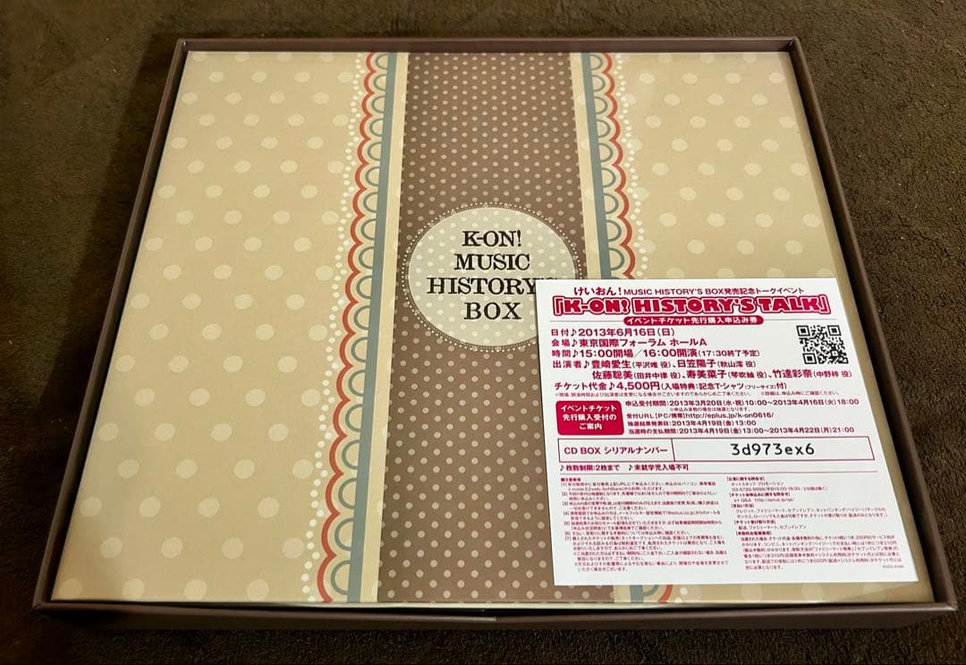 K-ON! MUSIC HISTORY'S BOX【特典Tシャツ付き】