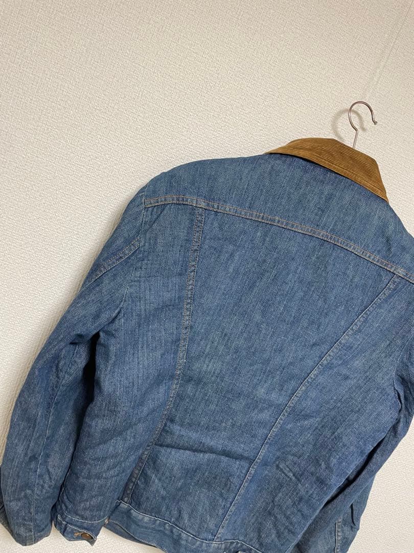 70s USA製 Wrangler デニムボアジャケット ランチコート ランチ