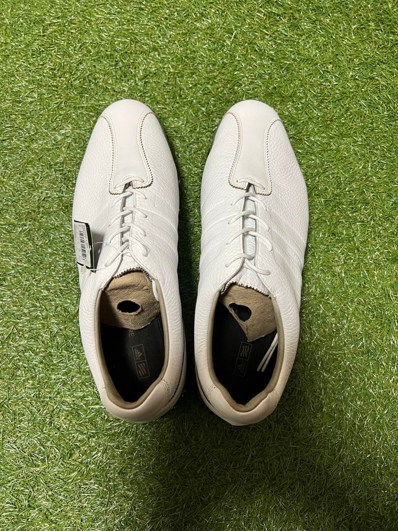 adidas ゴルフスパイク高級　ホワイト