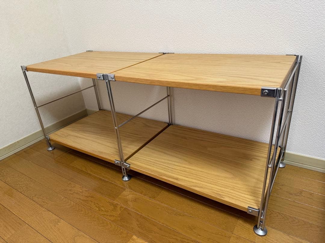 無印良品☆ステンレスユニットシェルフ☆テレビ台☆テレビボード☆木製