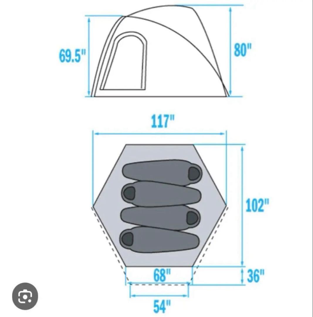 【新品未使用】【日本未発売】ノースフェイス　ホームステッドスーパードーム4