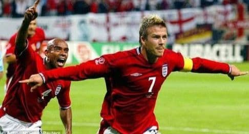 【美品】イングランド代表 2002/04 アウェイモデル Lサイズ