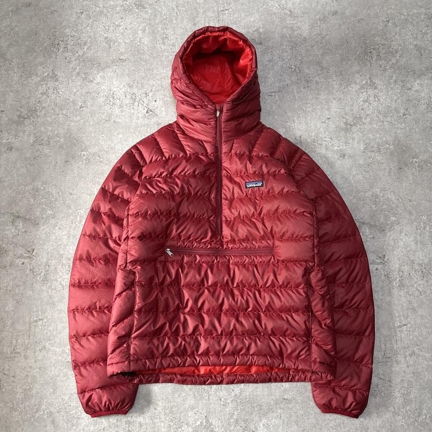 希少 パタゴニア ダウンセーターフーディー プルオーバー アノラック M