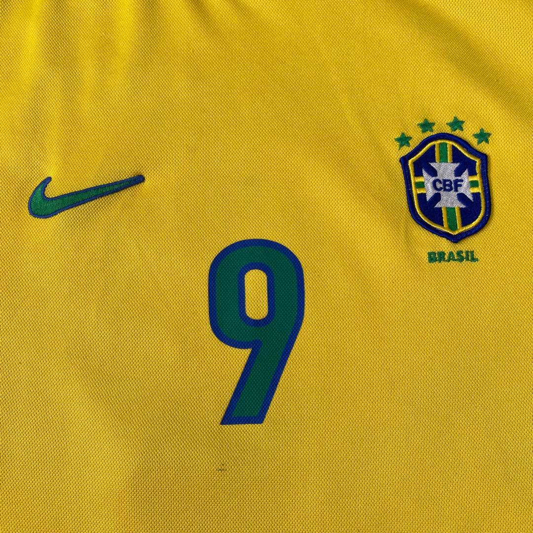 ナイキ】 ブラジル代表 ロナウド 98フランスW杯 当時物 イギリス製 XL