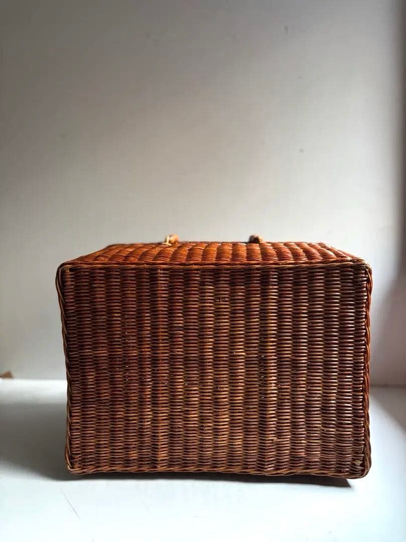 634 フランスアンティーク ピクニックバスケット パニエ 蚤の市購入 美品