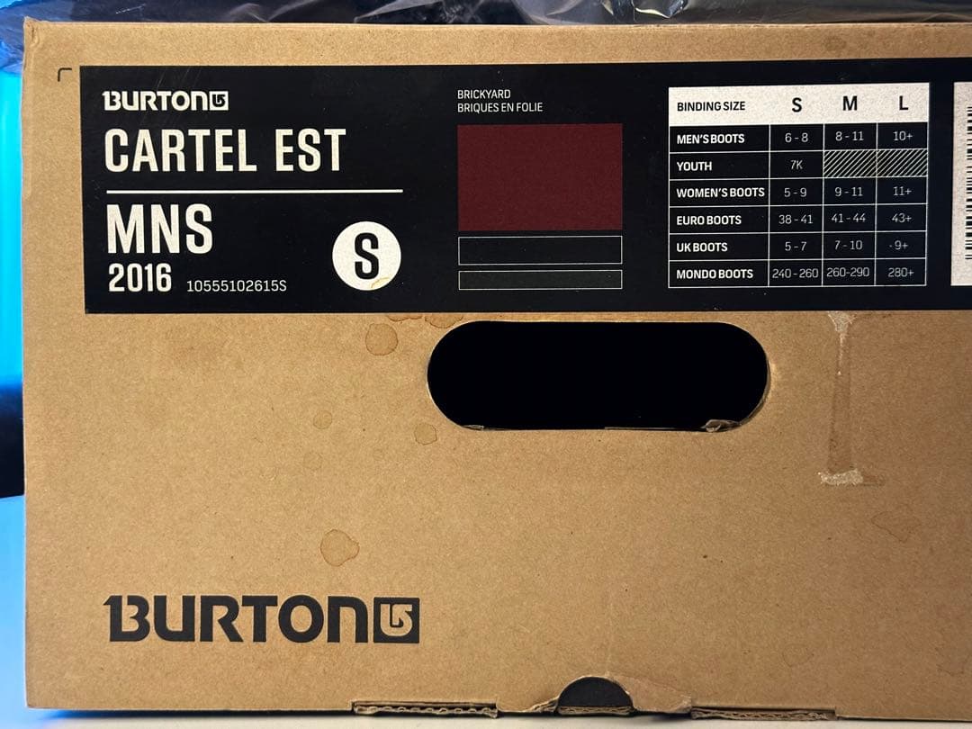 BURTON CARTEL EST 2016年モデル Sサイズ