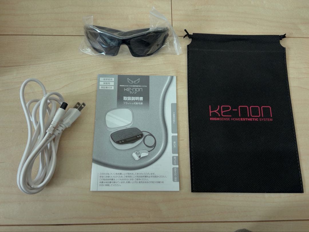 美品★ke-nonケノン黒ブラックver7.2プレミアムカートリッジ眉毛脱毛器付