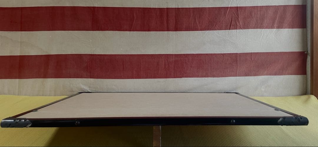 【金毘羅道中の図】直書き？かも。ガラスの無い麻生地額縁、74×59×2.1。