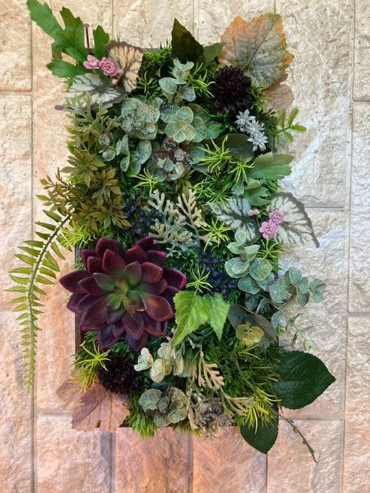 光触媒　人工観葉植物　造花　ウォールグリーン3828