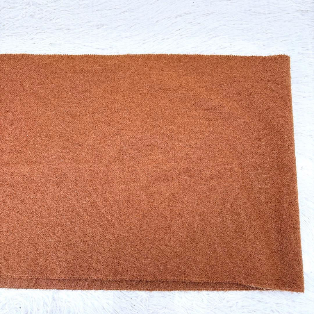 【極美品】バーバリー/カシミア100%マフラー/茶色/ワンポイント/馬上の騎士