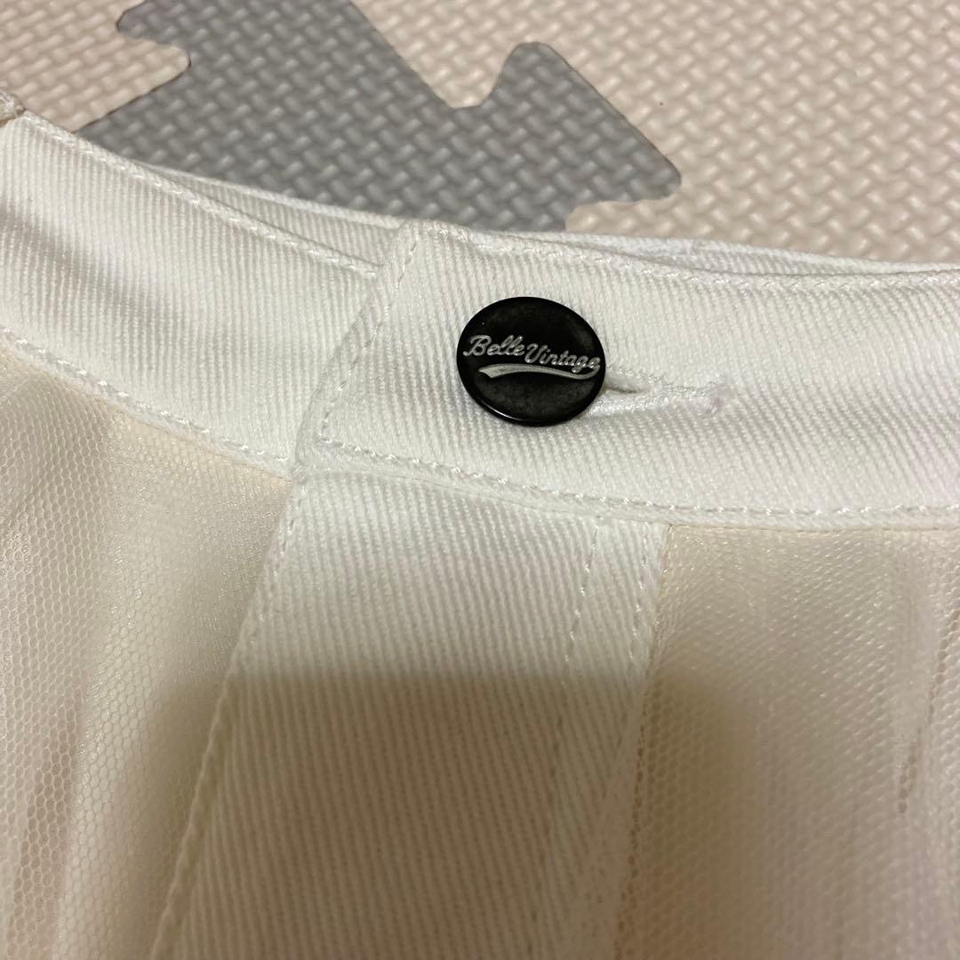 ラベルエチュード ベルヴィンテージ✨デニムドッキングボリュームチュールスカート