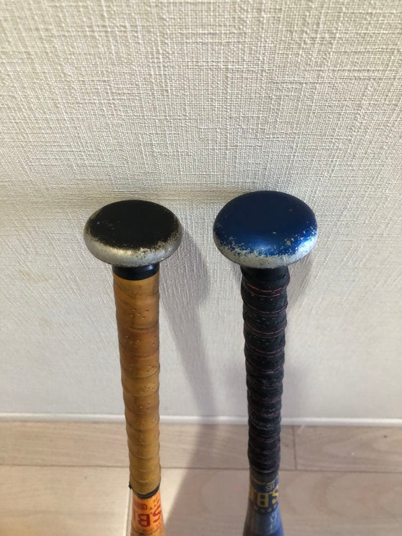 少年軟式用 金属バット 2本セット (ZETT THE BLADE, 松井稼頭