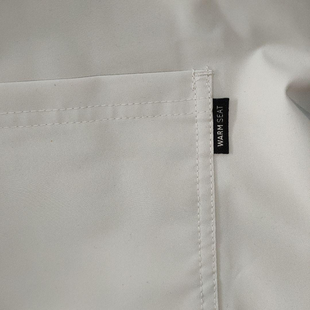  防水オーバーオール ホワイト グレー　　M