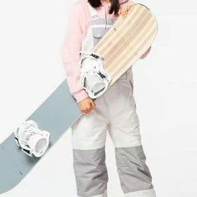  防水オーバーオール ホワイト グレー　　M