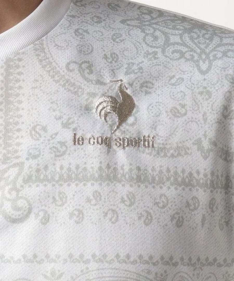 ルコックスポルティフ テニスウェア 半袖ＴシャツQTMSJA10白 メンズL新品