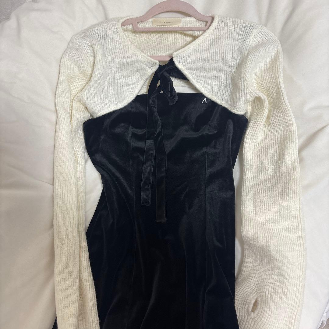 ANDMARY Anita ribbon mini dress - メルカリ