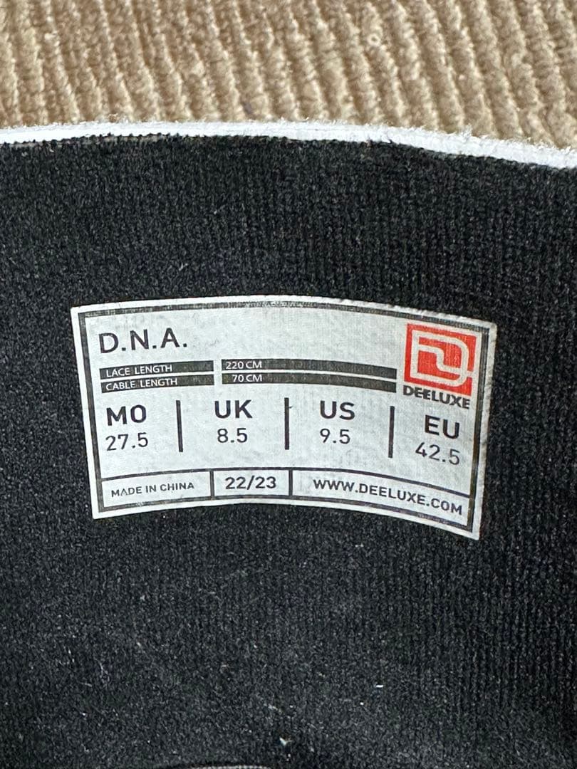 ディーラックス　DNA ブーツ　チームホワイト27.5