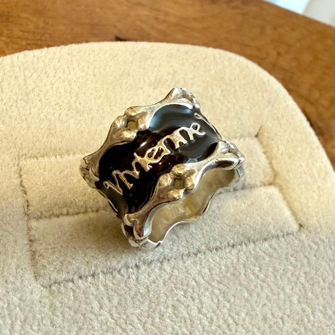 ケース込☆激レアVivienneWestwood ボーンリング/ブラックXS