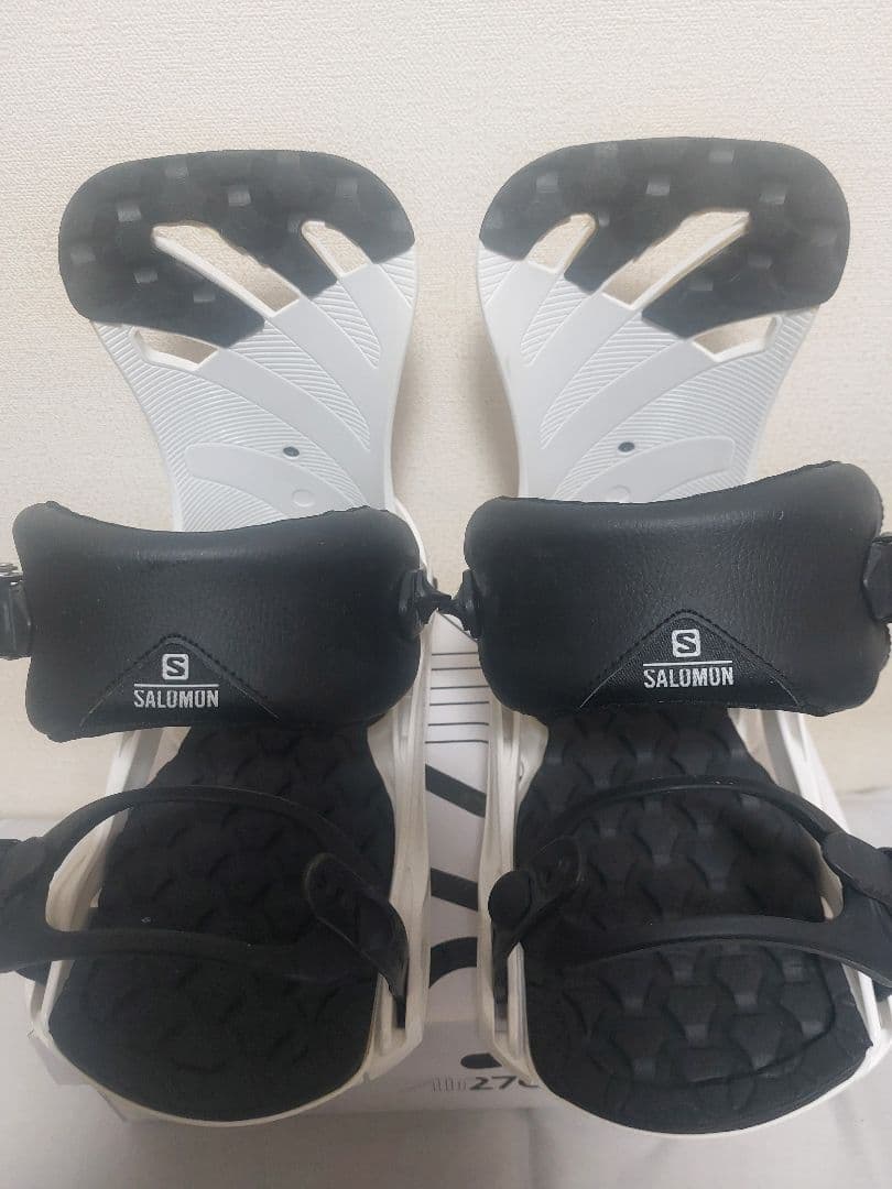 ☆SALOMON スノーボード ビンディング ホワイト サイズM☆