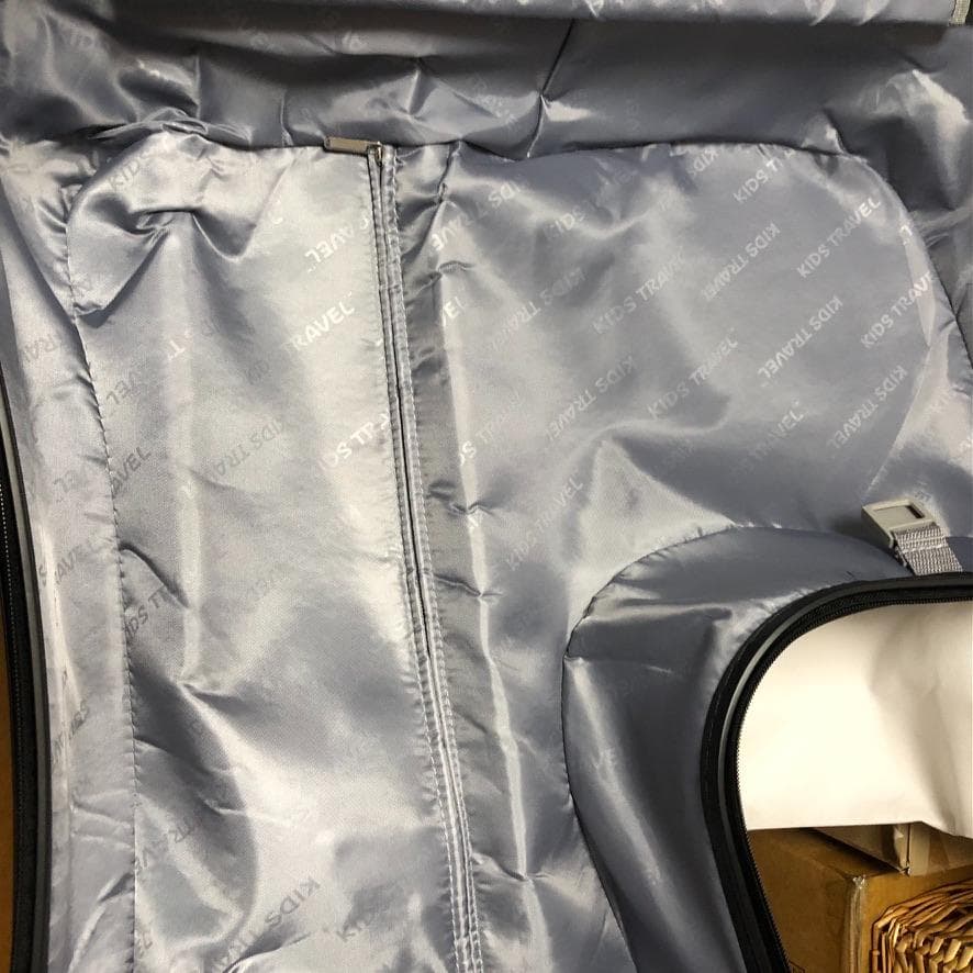 中古】子供が乗れるキャリーケース キッズトラベル Mサイズ ブラックZ6