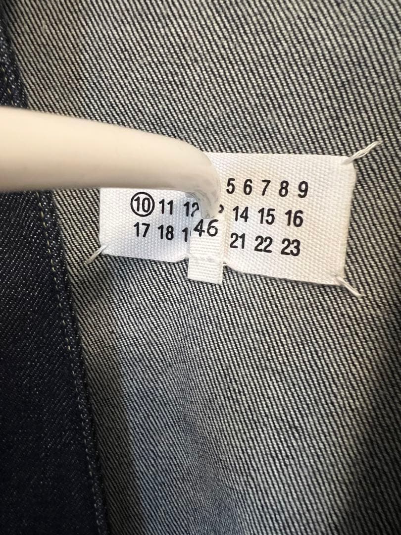 【未使用】Maison Margiela マルジェラ ノーカラー　デニム 46