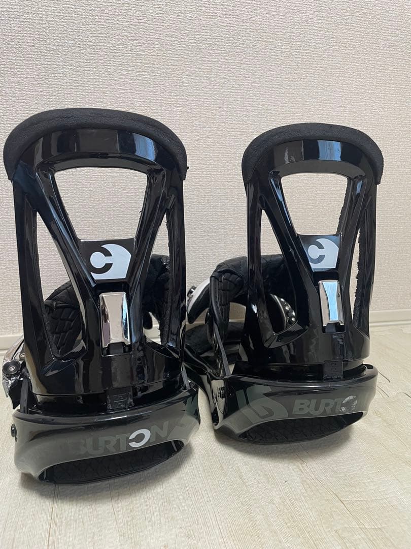 BURTON CUSTOM ブラック スノーボードビンディング M ストラップ付