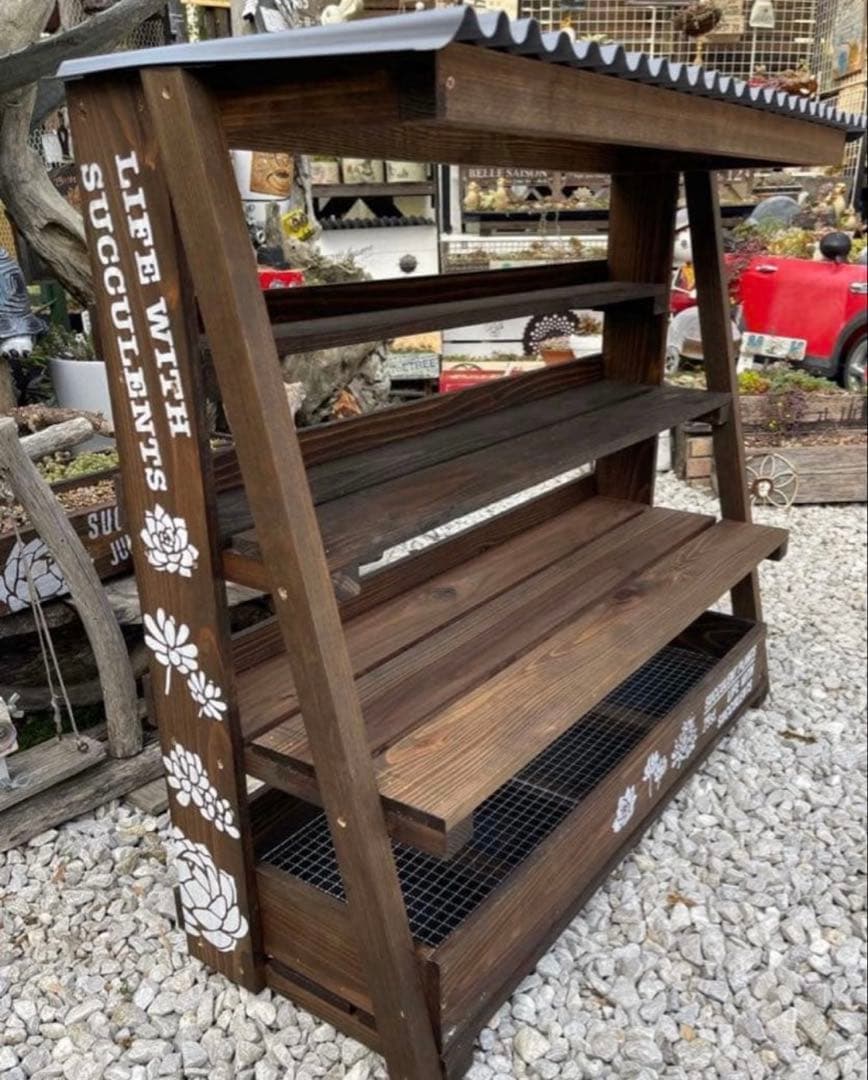 多肉植物棚　GAI-W80F2（棚＋トレー）