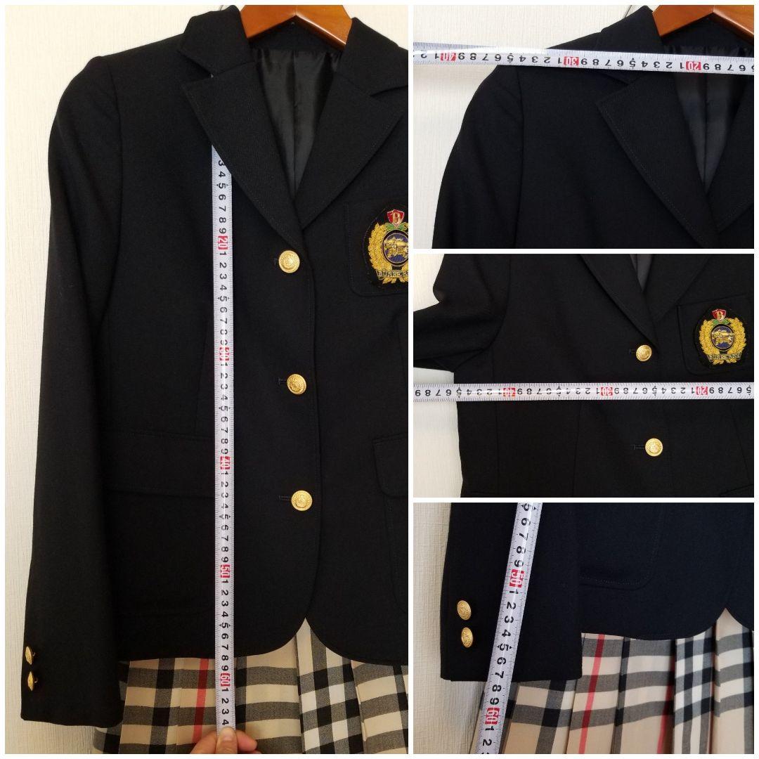 バーバリージャケットスカートセット2点 ベージュスカート ブレザー美品150