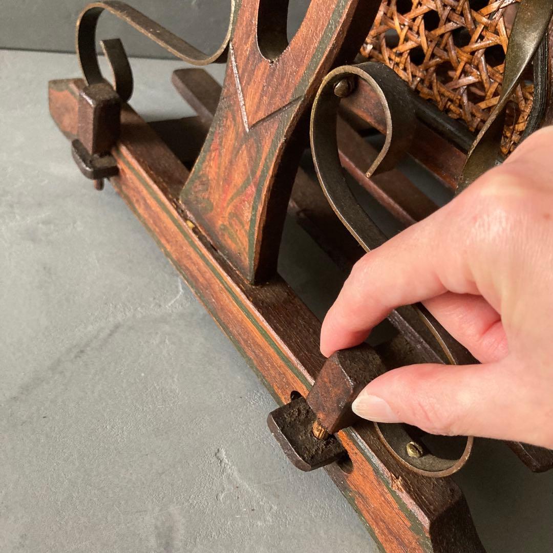 希少 ヴィンテージ ドール用 スイングチェア アンティーク雑貨