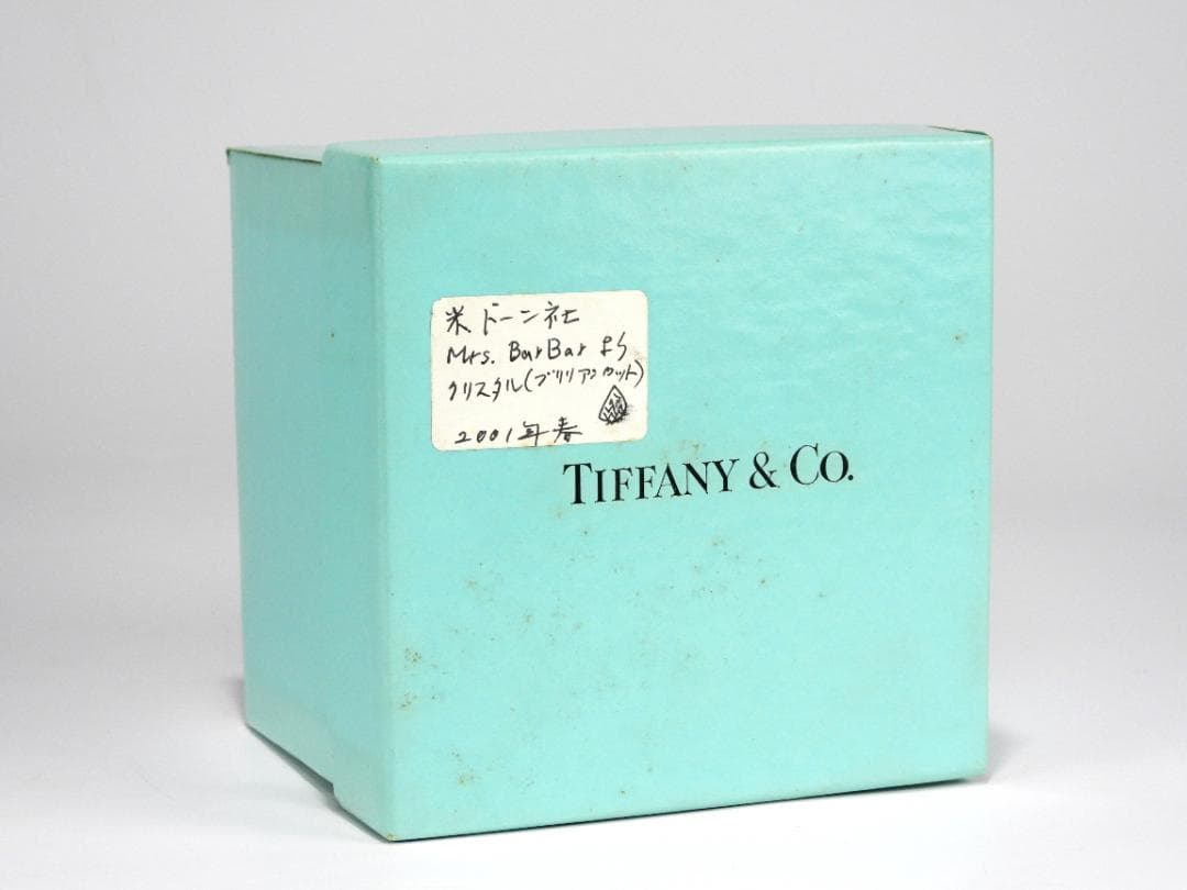 ティファニー　ダイヤモンドカットペーパーウェイト クリスタルガラス インテリア