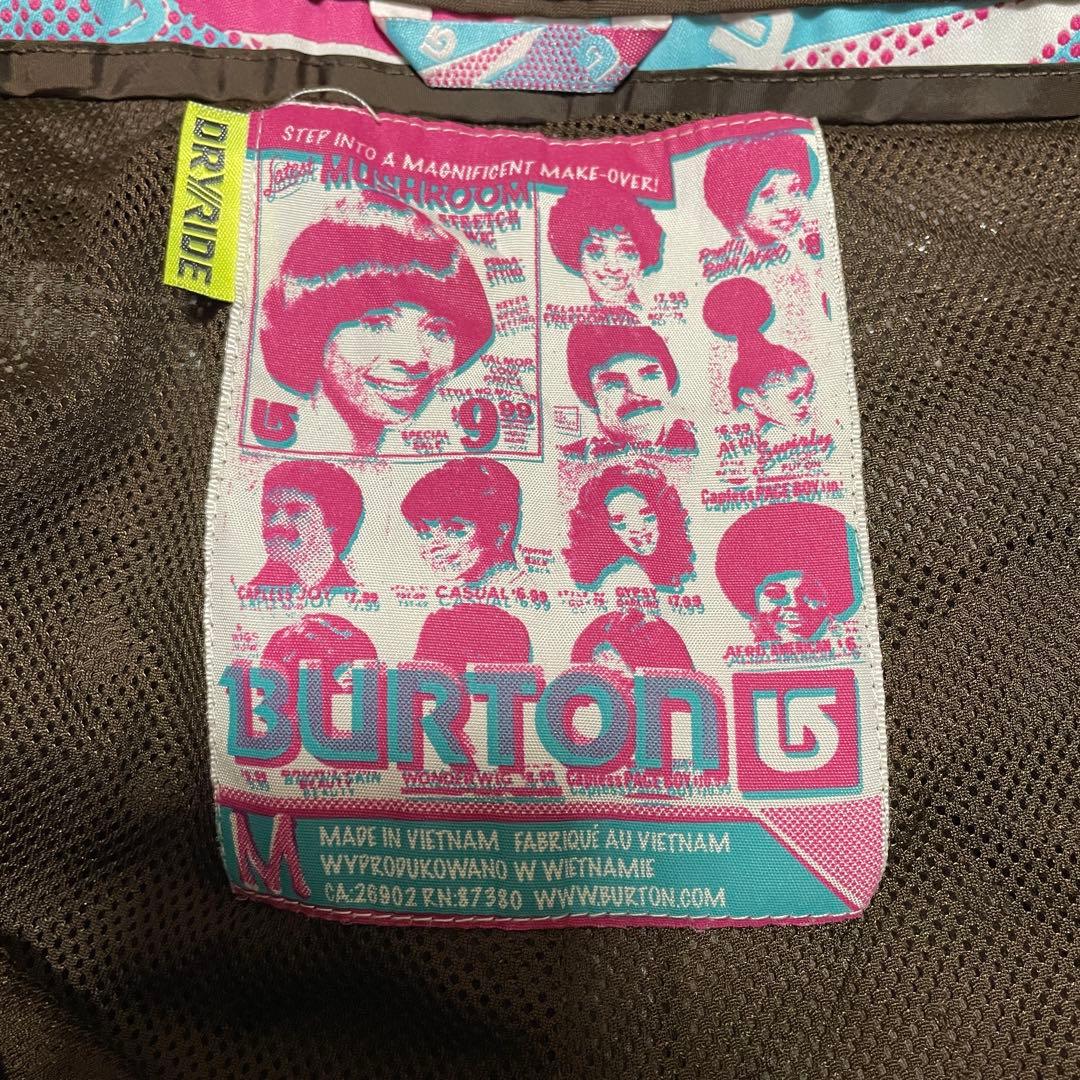 burtonバートンスキーパンツスノーボードウェアズボン下茶色ブラウン刺繍ロゴ