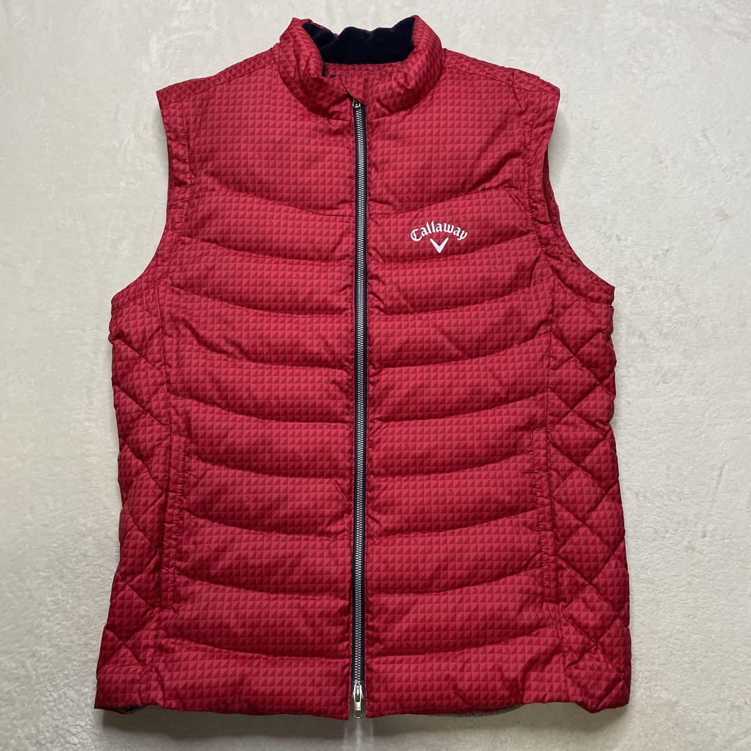 【美品】Callaway ダウン　ジャケット　ベスト　ドローコード　2way