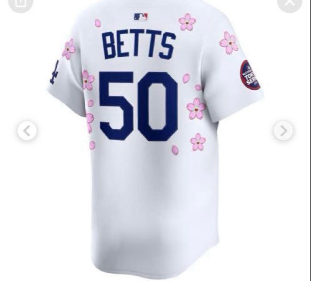限定品】MLB ベッツ ユニフォーム Mサイズ 桜柄 村上隆 - メルカリ