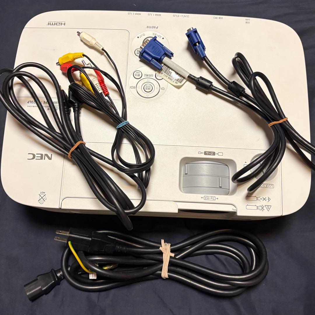 NEC プロジェクター　NP-P401WJL NP23LP 4000ルーメン
