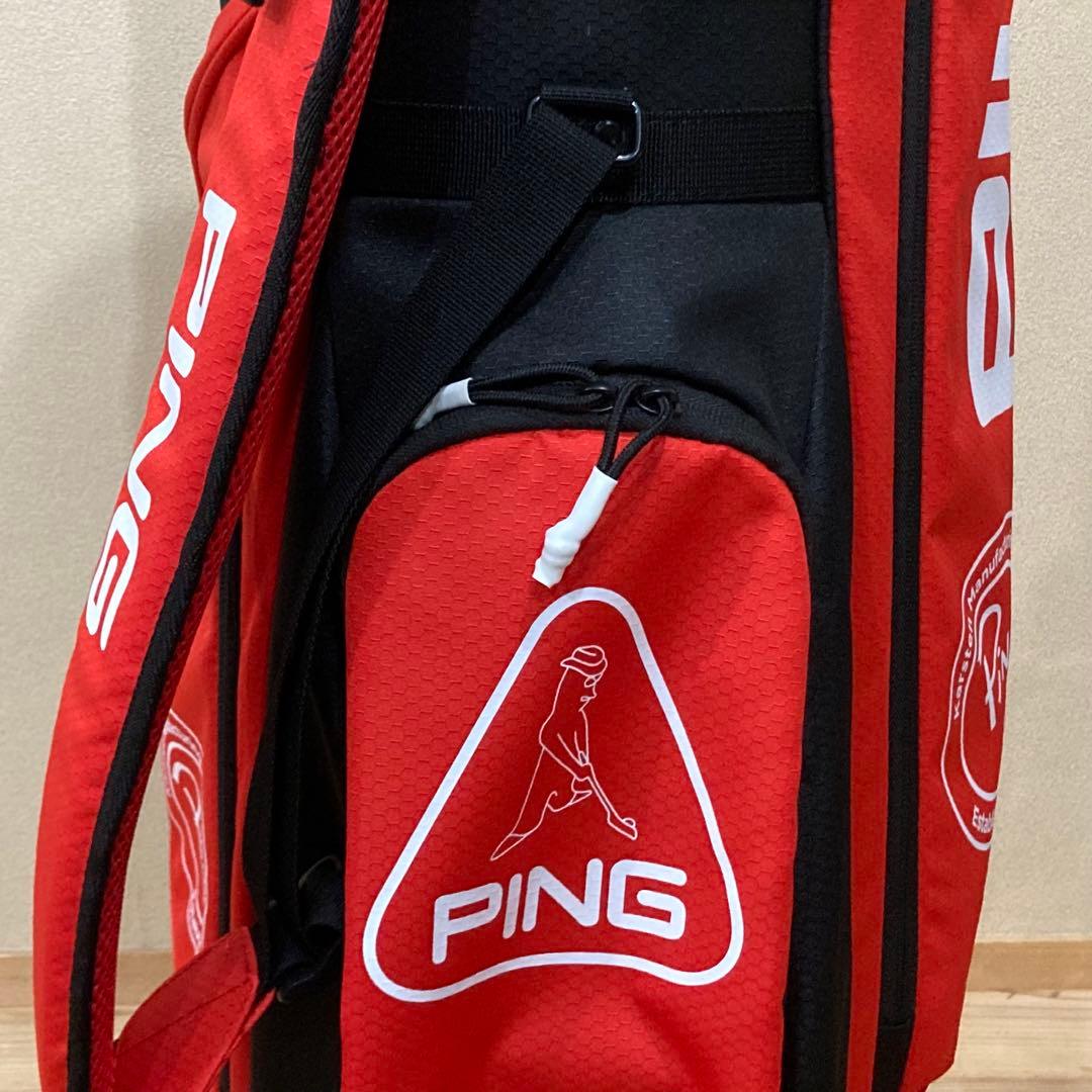 PING キャディバッグ レッド