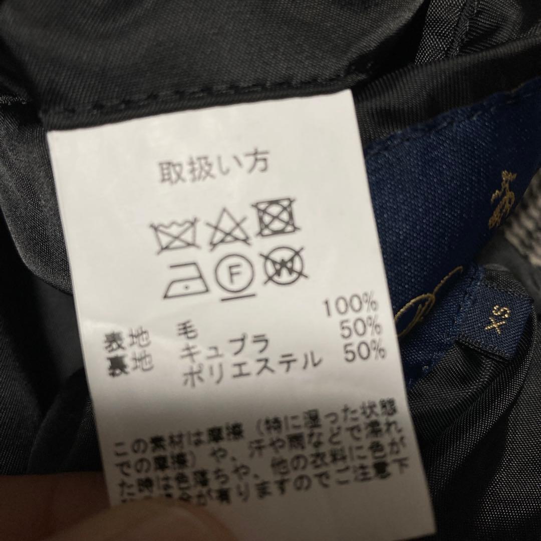 Haruo　ブルックスブラザーズ　ステンカラーコート　千鳥柄　厚手