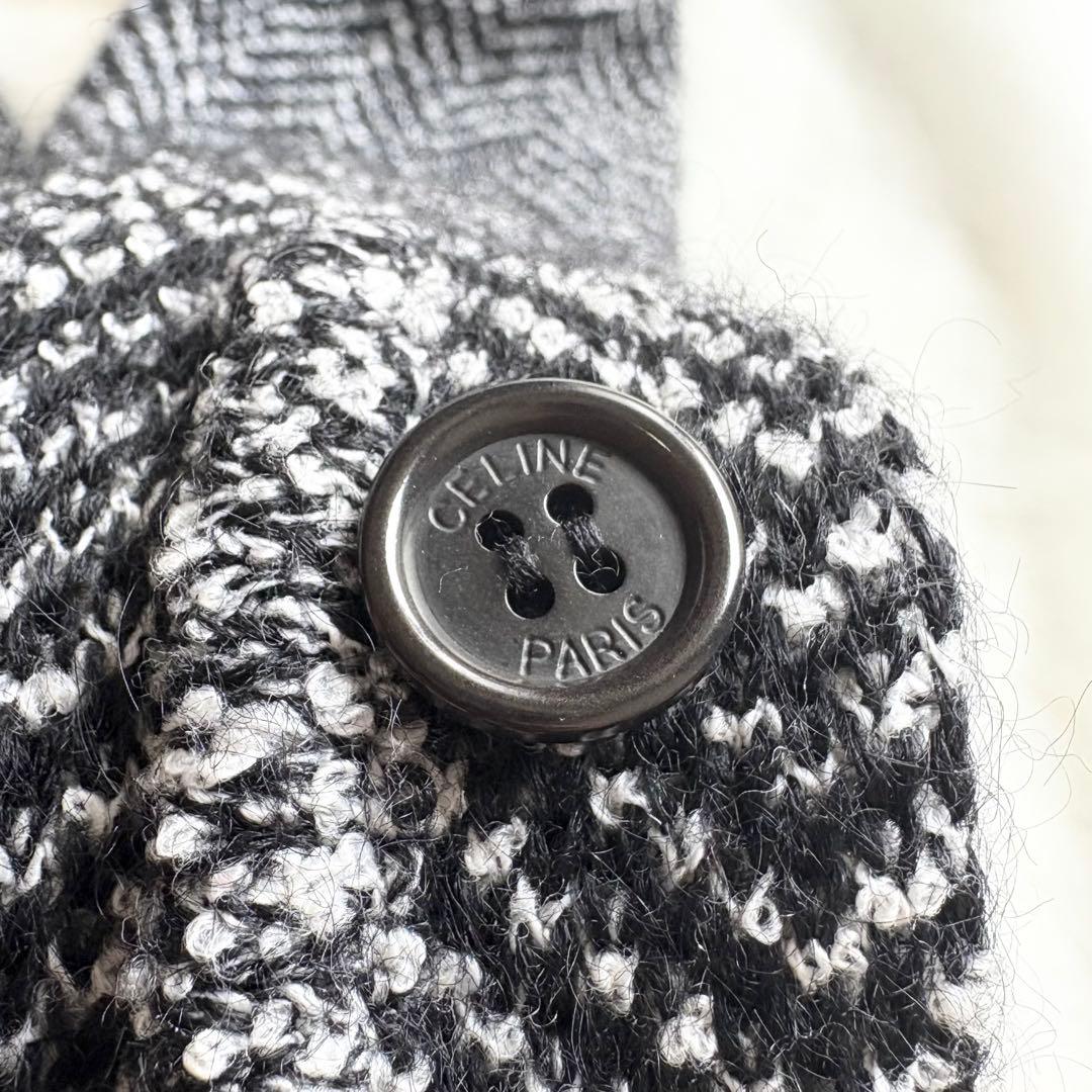 極美品*セリーヌ ニット ハイネック ミニワンピース チュニック ヘンリーボーン