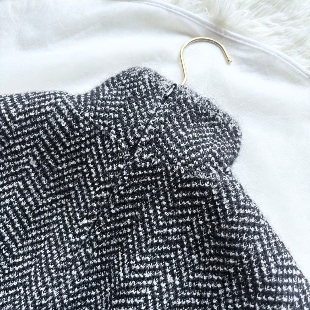 極美品*セリーヌ ニット ハイネック ミニワンピース チュニック ヘンリーボーン