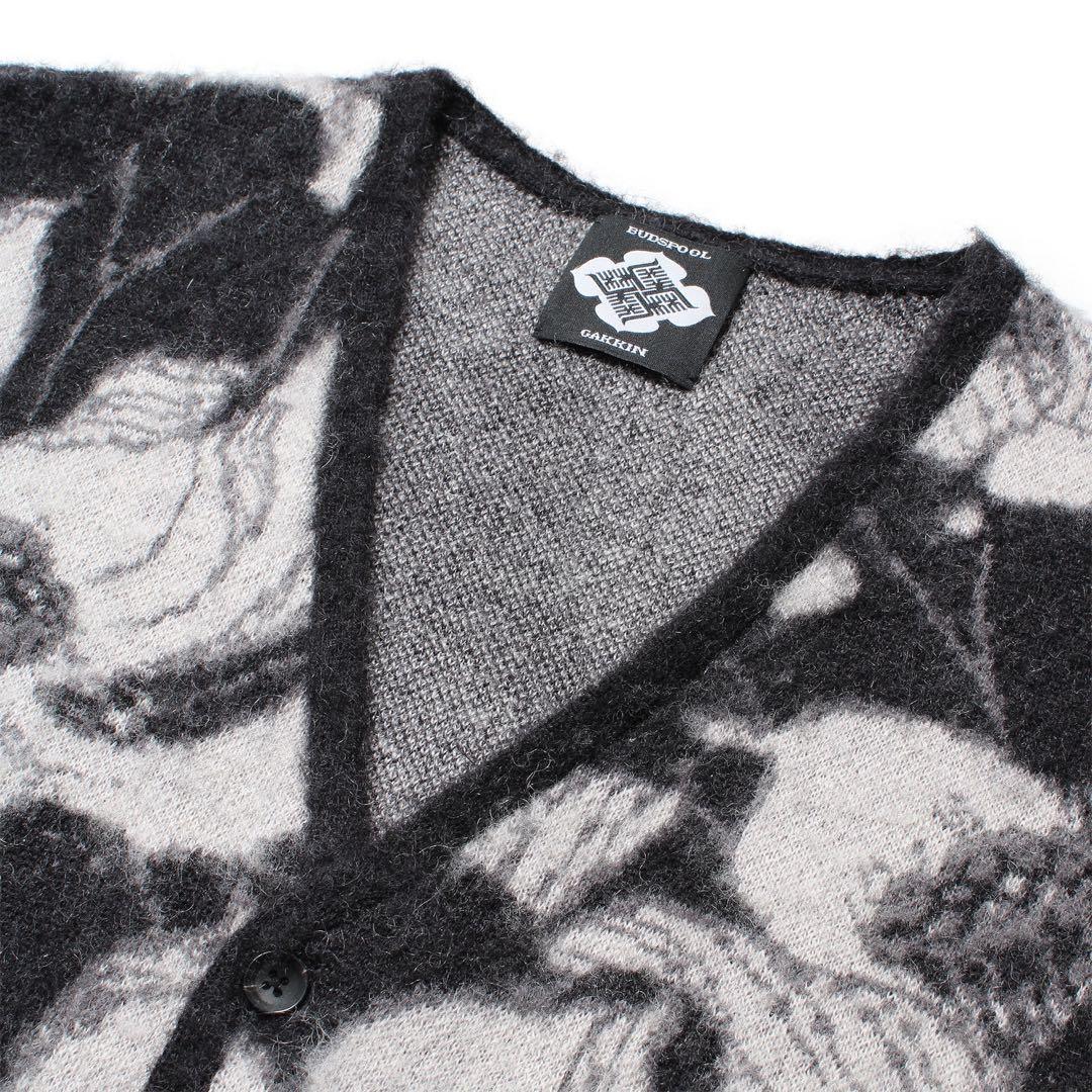 GAKKIN × BUDSPOOL 浮蓮華 モヘア カーディガン