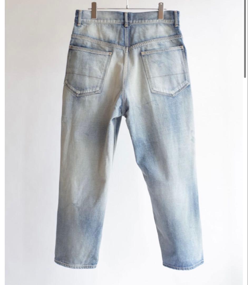 【ほぼ未使用】ancellm TAPERED 5P DENIM 青系 2
