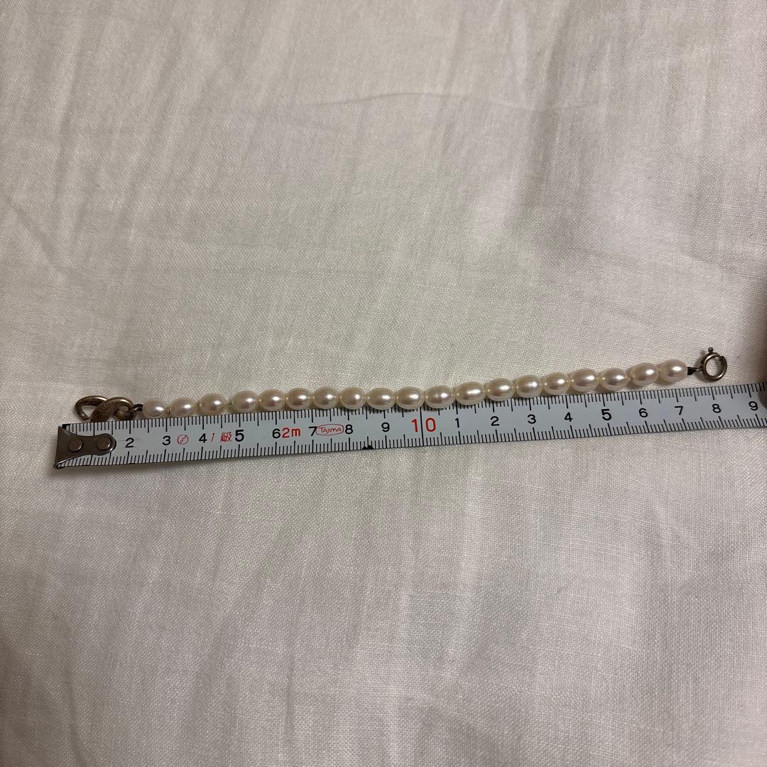 ティファニー 淡水パール インフィニティ 真珠 ブレスレット シルバー