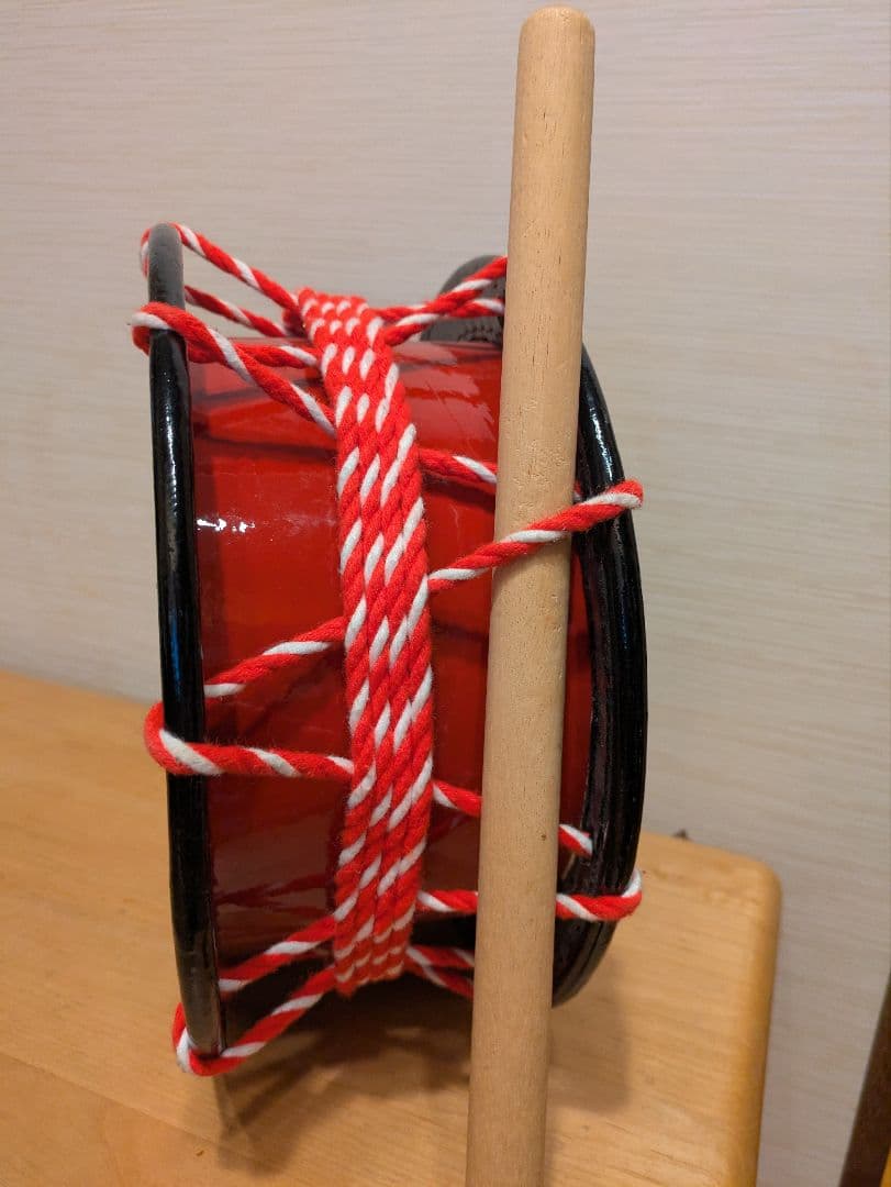 エイサー締め太鼓 バチ付き 沖縄購入