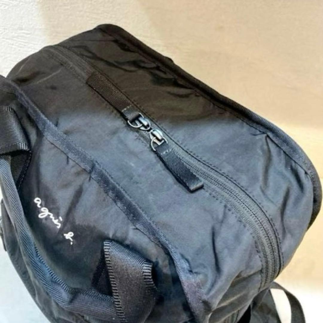 【美品】agnes b. バックパック VAT01－04 黒