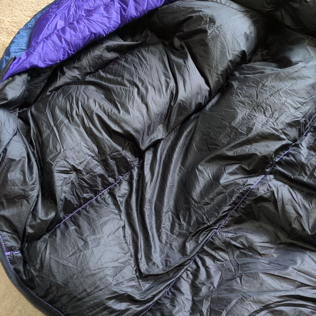 NANGA オーロラライト　350 M マミー型　ナイロン　寝袋　紫　黒