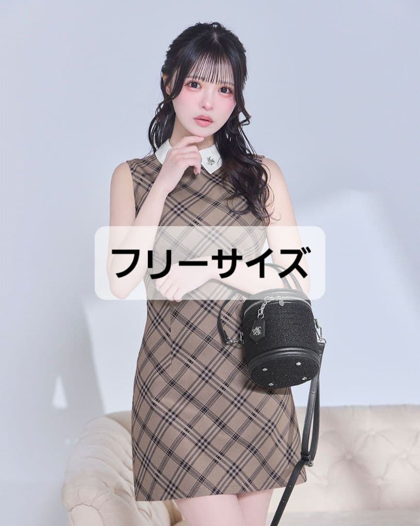 ミシェルマカロン チェックミニワンピース フリーサイズ 残り1 - メルカリ